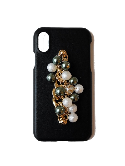 gold mix ball leather case