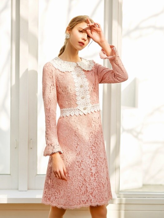 MARIPOSA / Romantic Collar Lace Dress