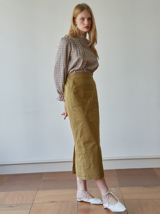 FORMMING SKIRT_OLIVE