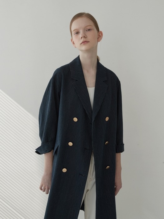 Linen one-piece jacket [NA]