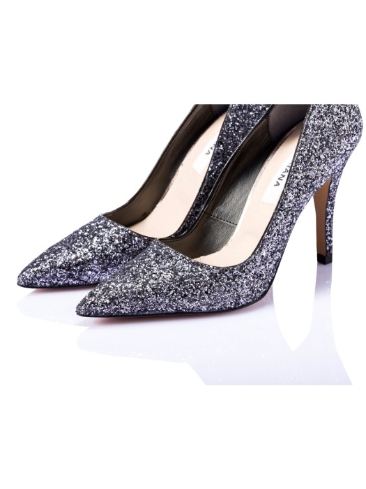 Glitter Stiletto_Gray Glitter