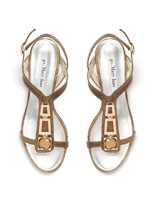 Jewelry sandal gold