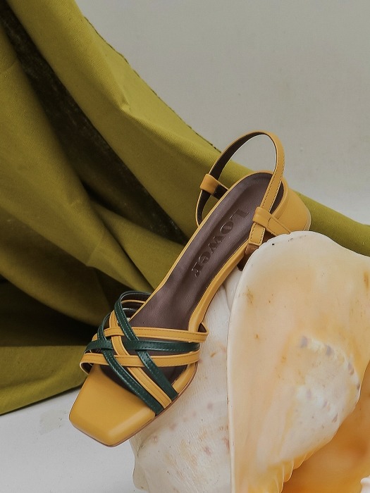 Two-tone Sandals_Yellow