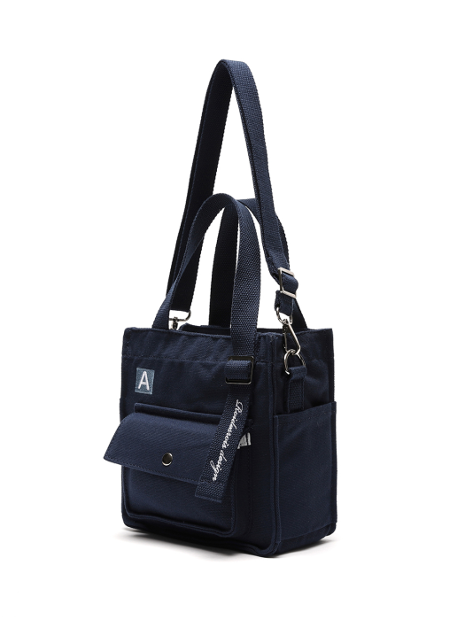 [로아드로아X어나더프레임] MINI A LABEL CROSS BAG (NAVY)