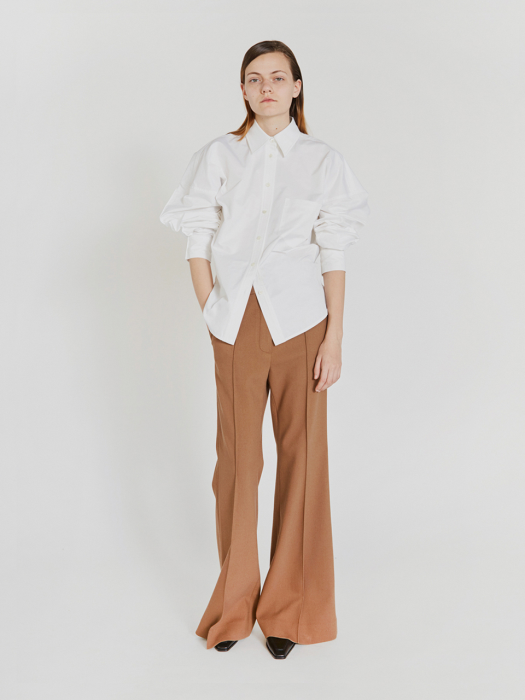 FLARED TROUSERS (CAMEL)