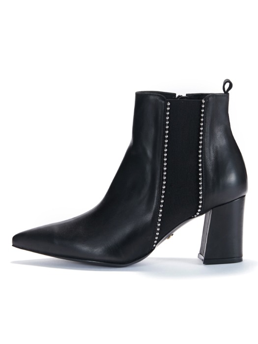 Straight marble boots_Black