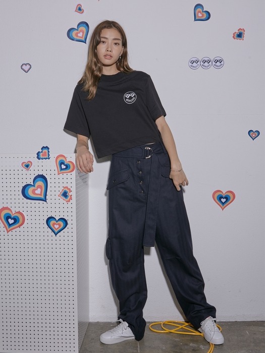 Belted High-rise Utility Pants