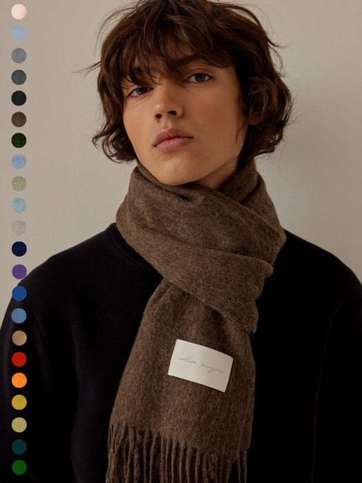 (선물포장)LAMBS WOOL 100 MUFFLER [23COLOR]