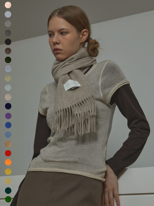 (선물포장)LAMBSWOOL 100 MUFFLER [24COLOR]