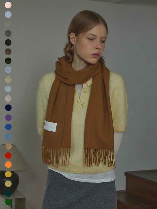 (선물포장)LAMBSWOOL 100 MUFFLER [24COLOR]