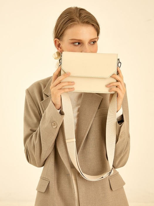 modern two-strap bag[ivory]