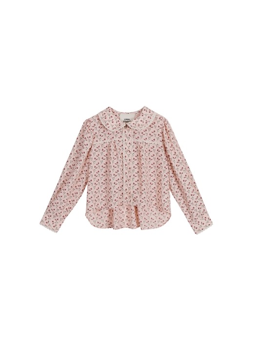 Leegoc flower lace blouse - Pink