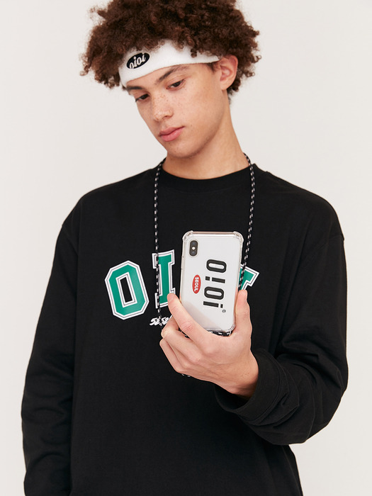 LOGO NECKLACE PHONE CASE_clear
