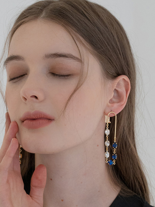 Blue benett earrings