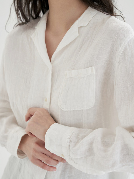 new linen jacquard blouse