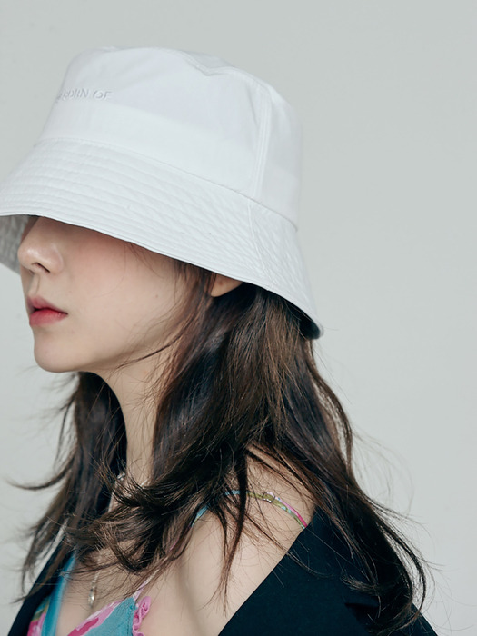 Nylon Bucket Hat (White)