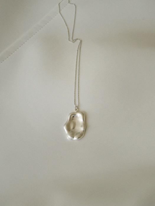 silver wave necklace