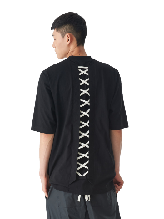 Back Lace-up T-Shirts 2020ver (BK)_ PA1TS4141