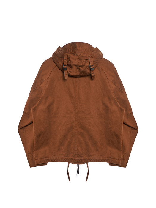 FOUL WEATHER PARKA / BROWN BACKSATIN