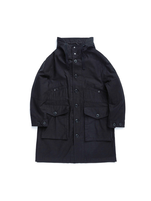 ECW PARKA / BLACK HEAVY BACKSATIN