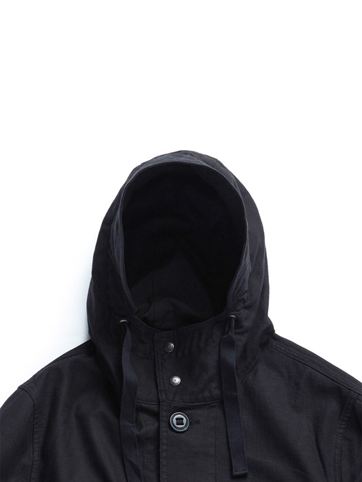 ECW PARKA / BLACK HEAVY BACKSATIN