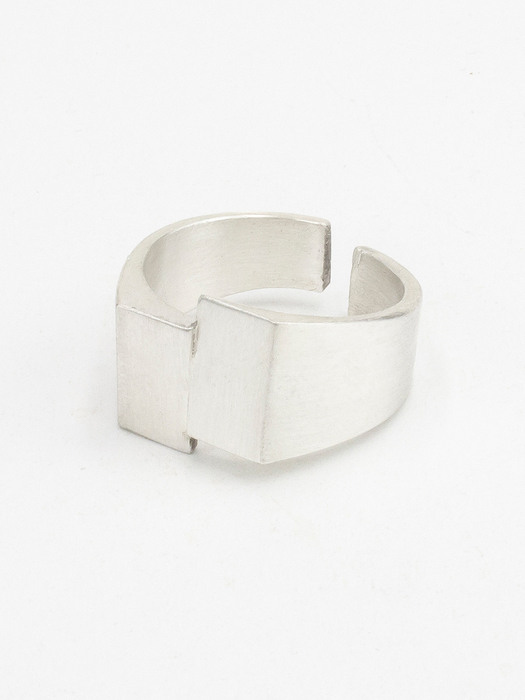 Double square ring large (silver 925)