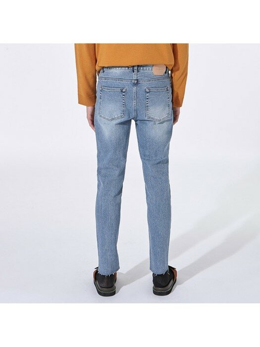 slim fit slit point denim pants_CWPAS20282BUX