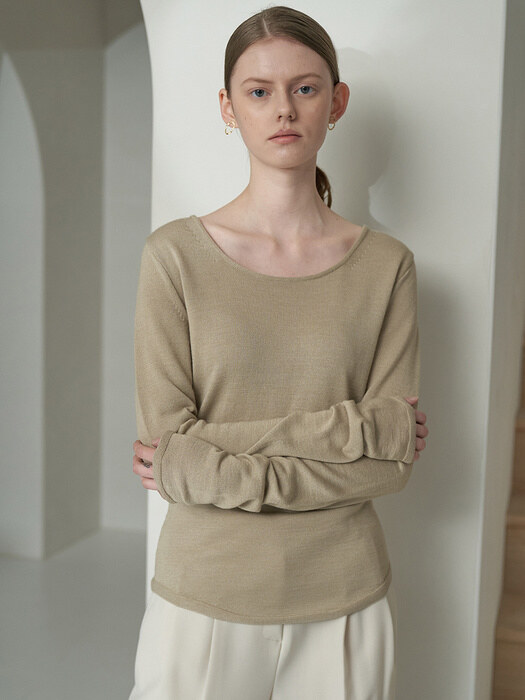 Wool Long Round Knit