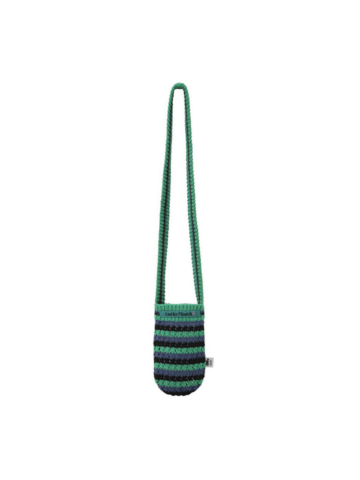 Acrylic Knit Micro-mini Cross Bag_QXBAX21350GRX