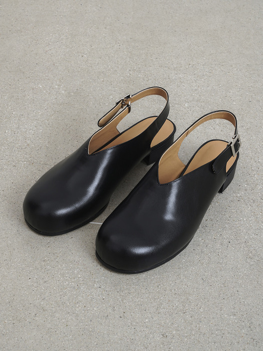 Round Slingback_BLACK