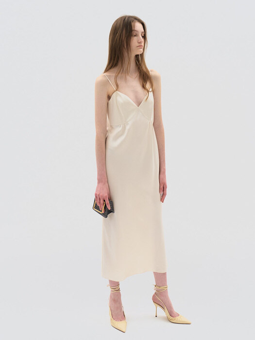 Cream Signature Slip Dress