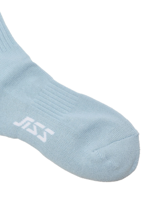 Jane Socks 블루 로고프린트 면혼방 남녀공용 장목양말 (JESS1E171B1)