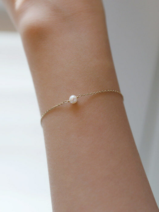 [단독]14K Simple Pearl Bracelet