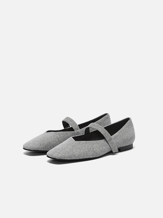 Rowie Mary jane shoes Ecoclean Light gray