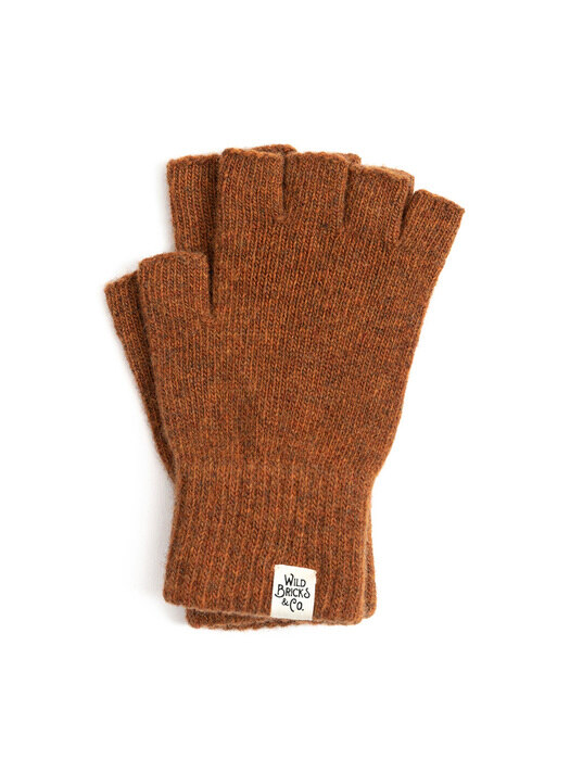 FINGERLESS GLOVES (burnt orange)