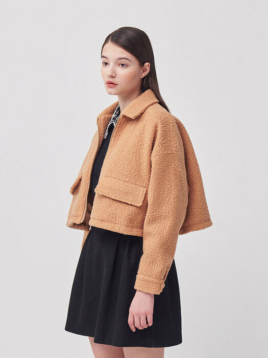 CELLTY CURLY CROP JACKET BE