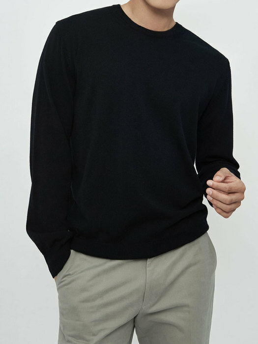 Silky Wool Crew-Neck Sweater 7 Colors