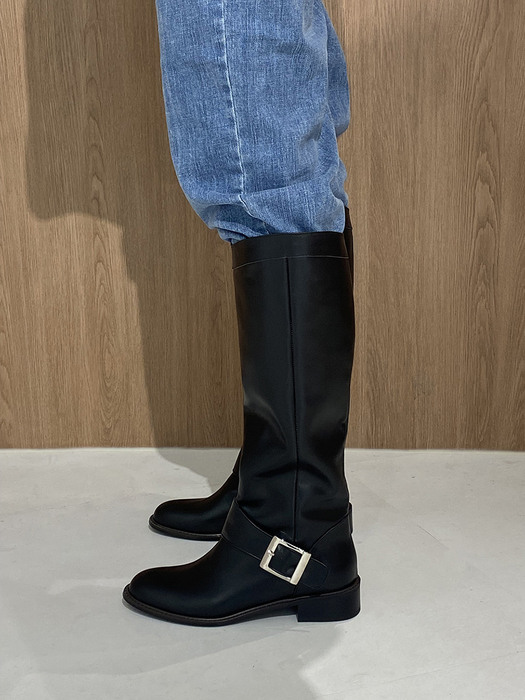 Almond toe long boots_2 colours