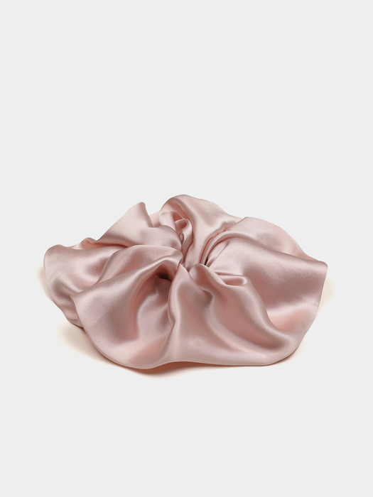 Silk Scrunchie (L) -Dusty Rose
