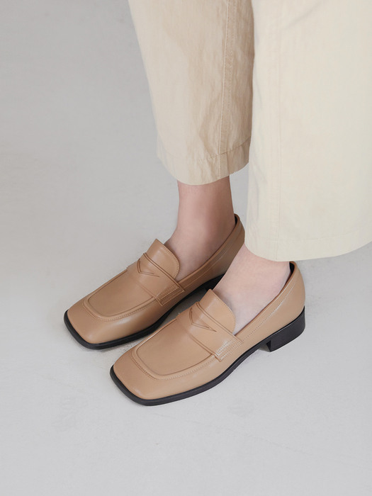 LAYERED SQUARE LOAFER [C2S03 BE]