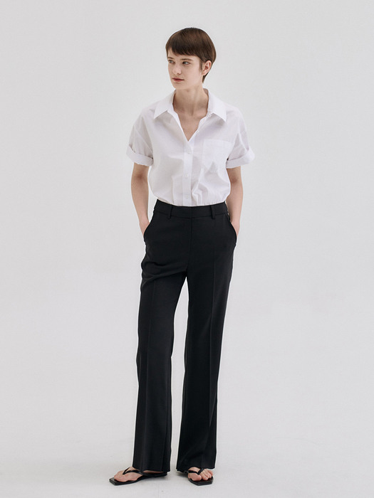 22N summer semi-wide pants [BK]