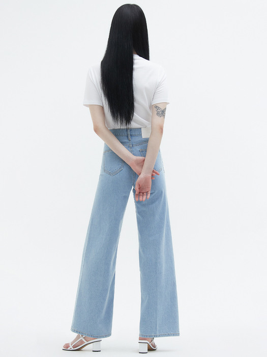 HIGHWAIST DENIM PANTS_LIGHT BLUE