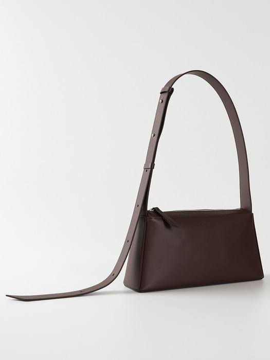 Oblique bag(Chocolate brown)