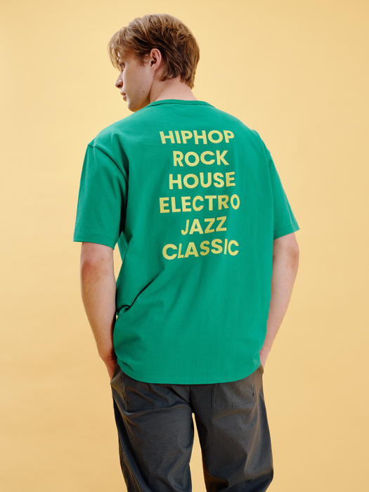 All That Music Half T-shirt_Green