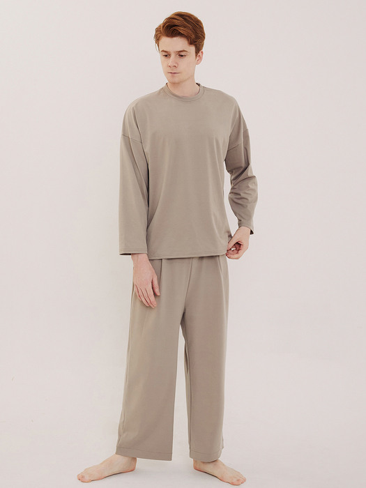 [Men] Soft lounge wear SET (beige)
