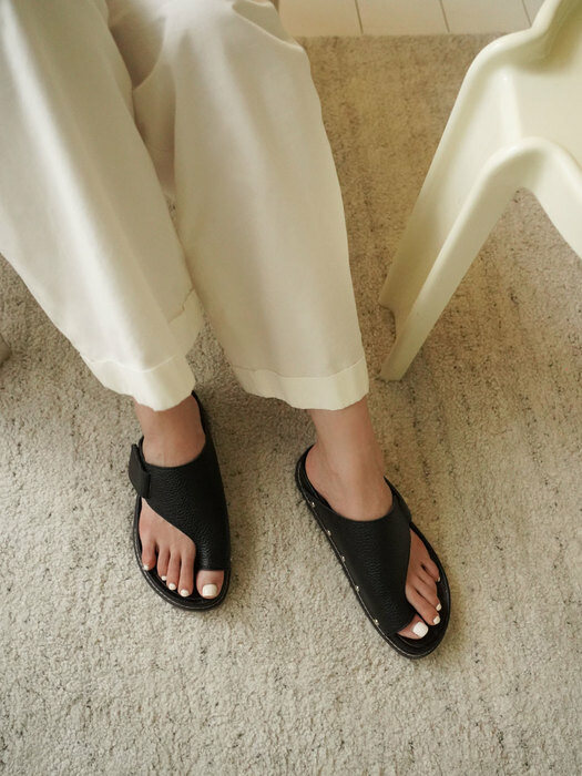 VELCRO FLIP-FLOPS IN BLACK