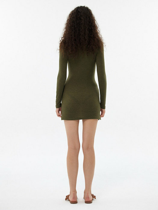 Slim line dress (khaki)