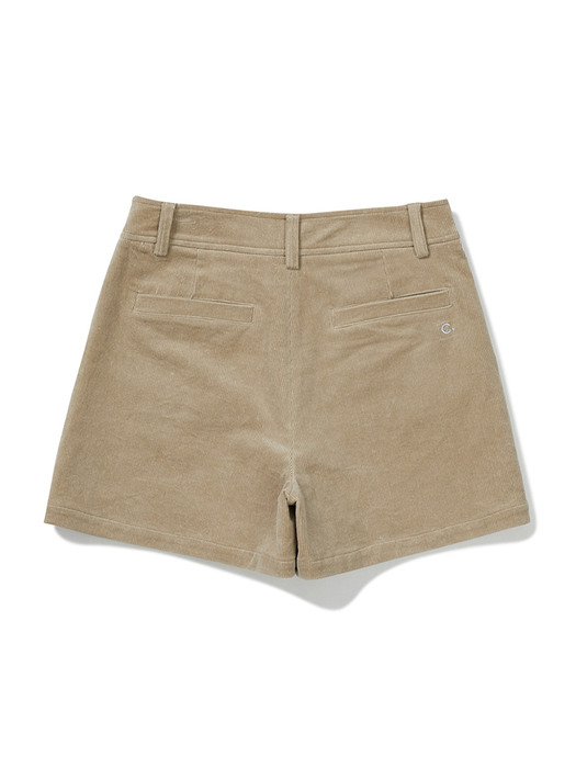 Corduroy Shorts (Beige)