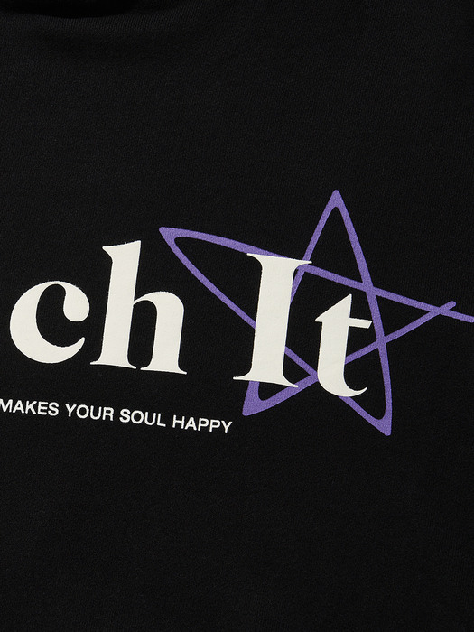 COUCH IT LOGO HOODIE / BLACK
