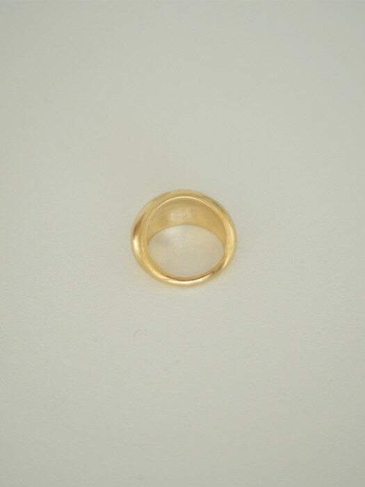 LAYER RING No.5 (Gold / 10mm dome)